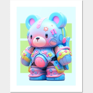 AKBLM - KUMA LOVES DECORA STYLE | KAWAII COLORFUL ANIME CHARACTER Posters and Art